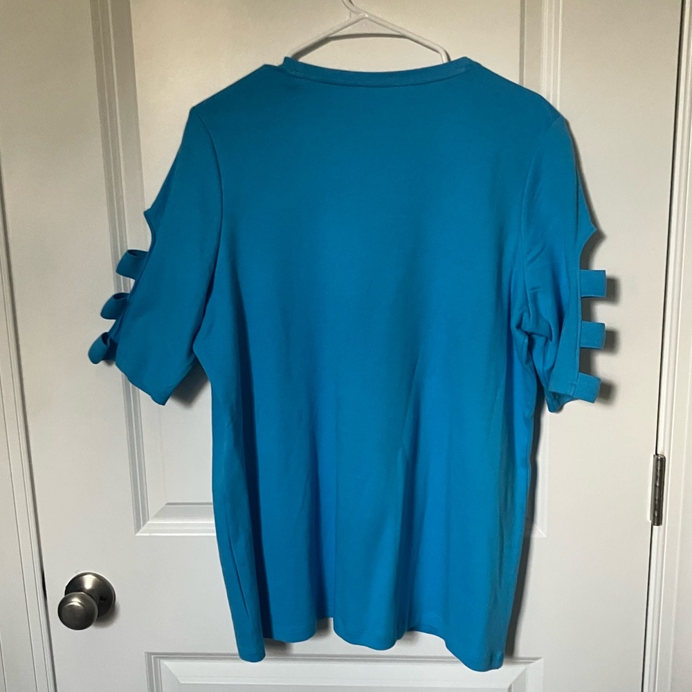 NWT Kim Rogers Womans Elbow Ladder Sleeve Top, 3/4 Sleeve, XL - Picture 12 of 12